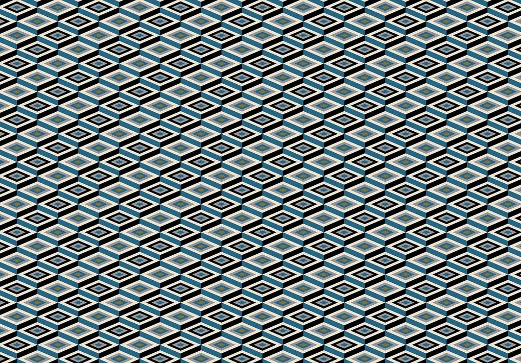 Fototapeta - Kosoštvorce - vzor (152,5x104 cm)