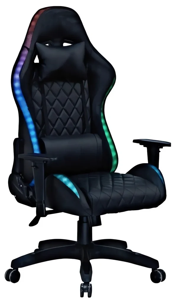 Gordon G400 Herná stolička s LED osvetlením RGB, čierna
