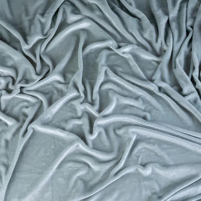 Napínacia plachta na posteľ mikroplyš šedá 180 x 200 cm