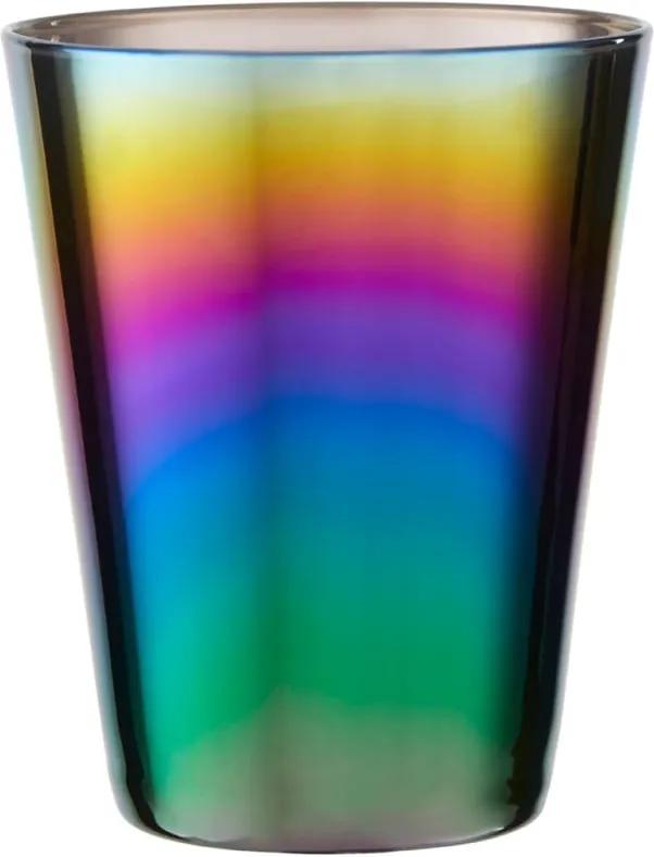 Sada 4 pohárikov s duhovým efektom Premier Housowares Rainbow, 390 ml
