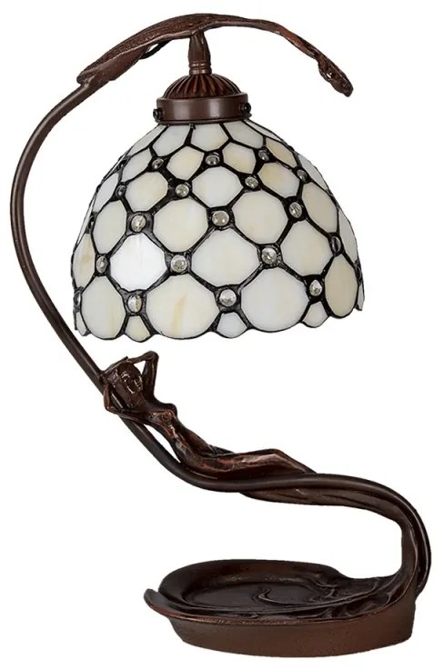 Tiffany lampa LADY AKT HIVE PEARL 20*40