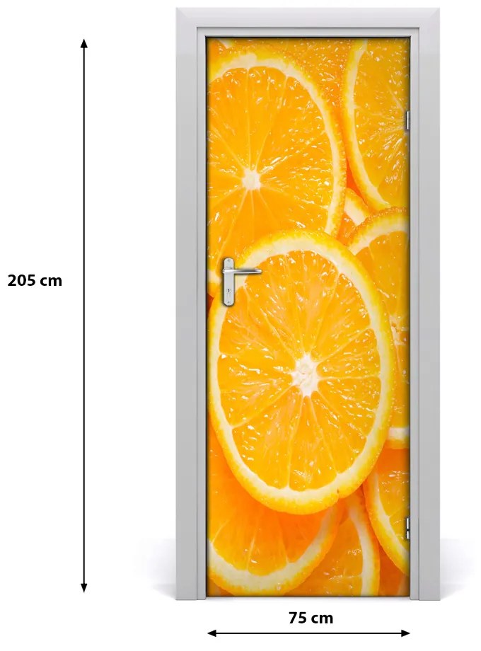 Fototapeta na dvere samolepiace pomaranče 75x205 cm