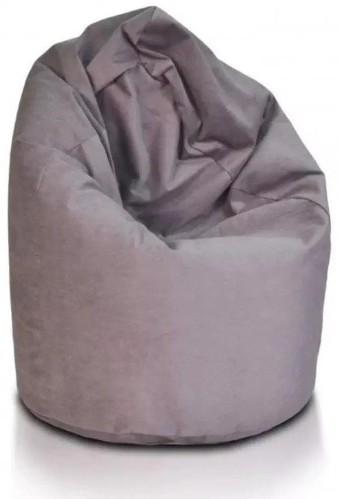 Sedací vak Amore – extra mäkký vak z plyšu pre maximálne pohodlie Farba: A104 - sivá