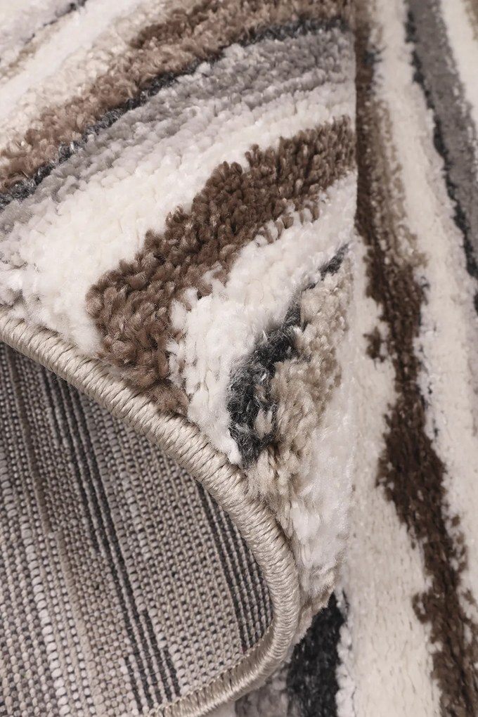Koberec Bonanza 9202B CREAM/GREY rozmery koberec: 80x150 cm