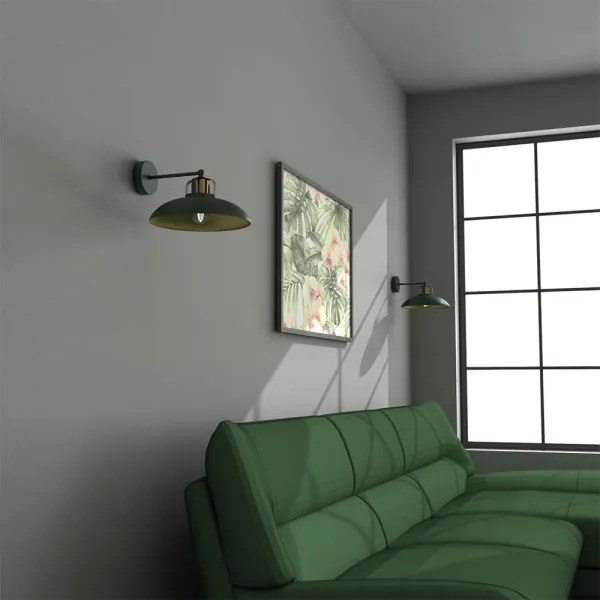 Brilagi - LED Nástenné svietidlo FLAMENGO 1xE27/60W/230V zelená