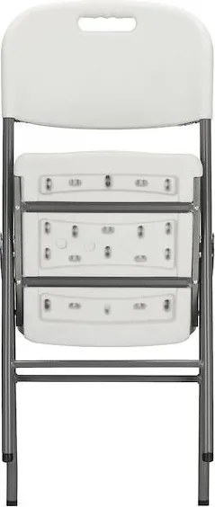 SPRINGOS Cateringová súprava, turistický stôl 240 cm so 8 stoličkami, skladacia biela súprava