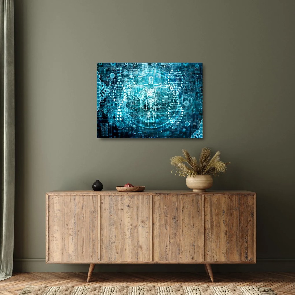 Sklenený obraz - Genetika (70x50 cm)