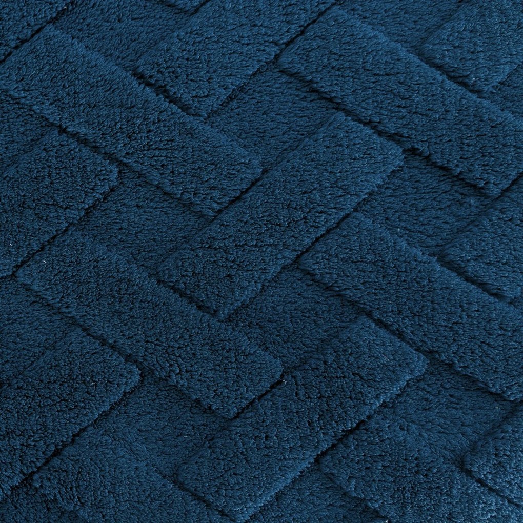 Design 91 DEKA Z MIKROFLANELU CARO 200X220 CM TMAVOMODRÁ