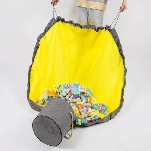 KRUZZEL Kôš na hračky s podložkou na hranie - Kruzzel