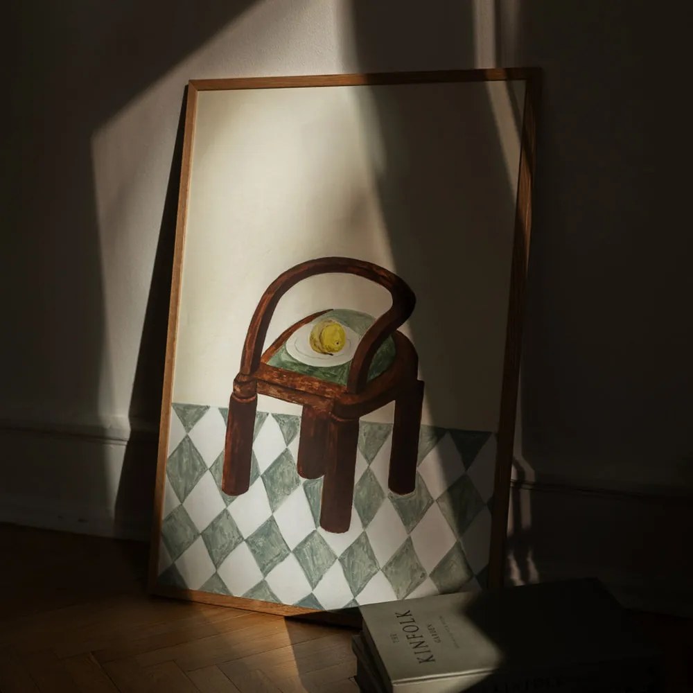 Moikka Plagát Chair with Fruit by Isabelle Vandeplassche 70x100 cm