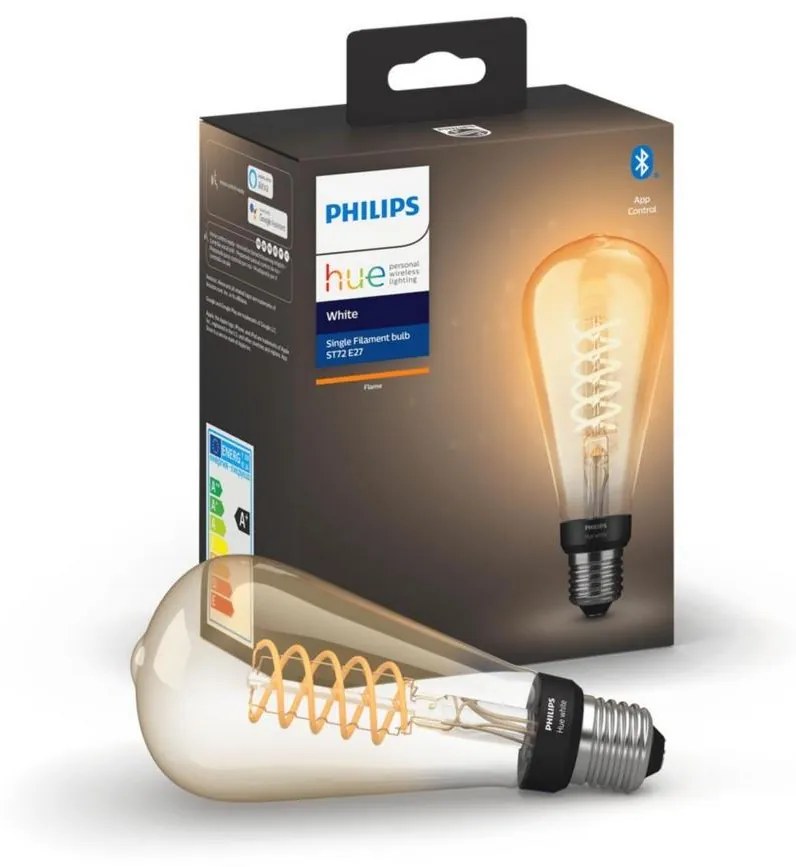 LED Stmievateľná žiarovka Philips Hue WHITE FILAMENT ST72 E27/7W/230V 2100K