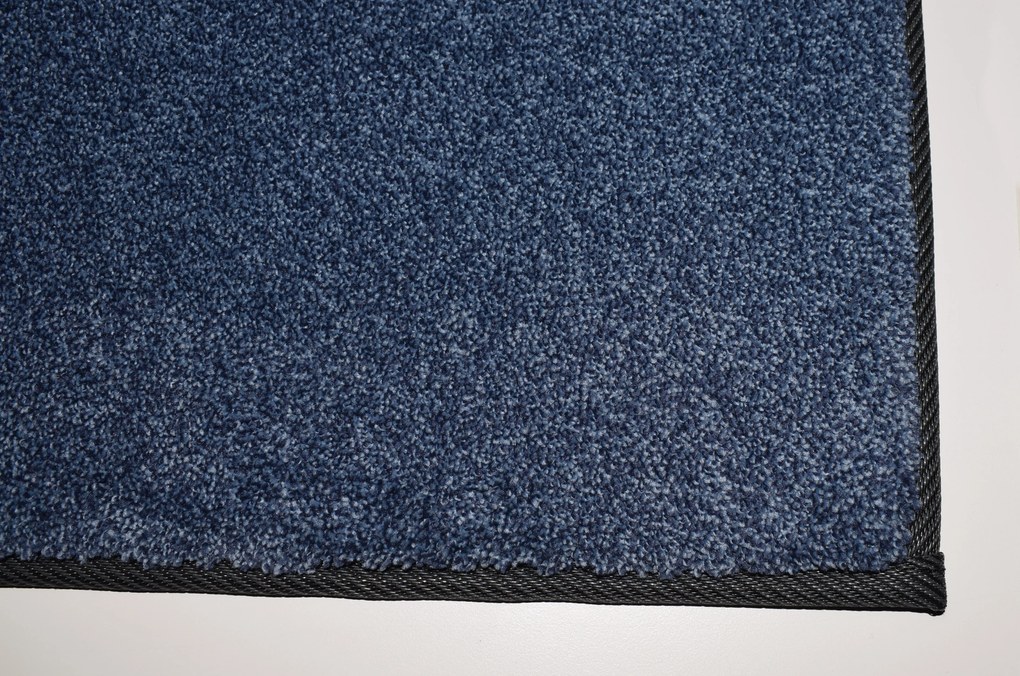 Lano, Kusový koberec Supersoft s bordurou 710 tm. modrý, 60x100, modrá, chodba / predsieň