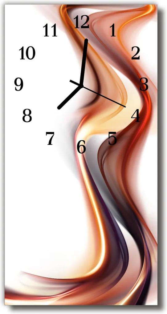 Sklenené hodiny vertikálne  Umenie Farebné abstrakcie