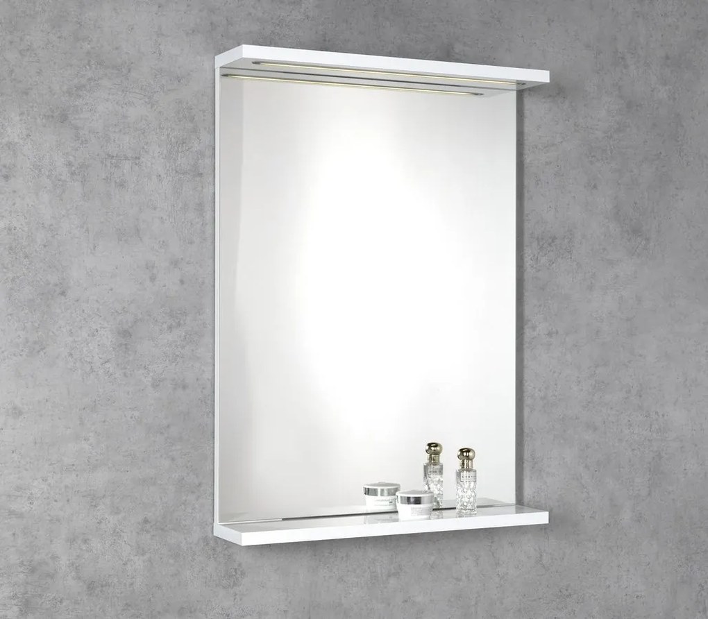 Aqualine, KORIN STRIP zrkadlo s LED osvetlením 70x70x12cm, KO380S