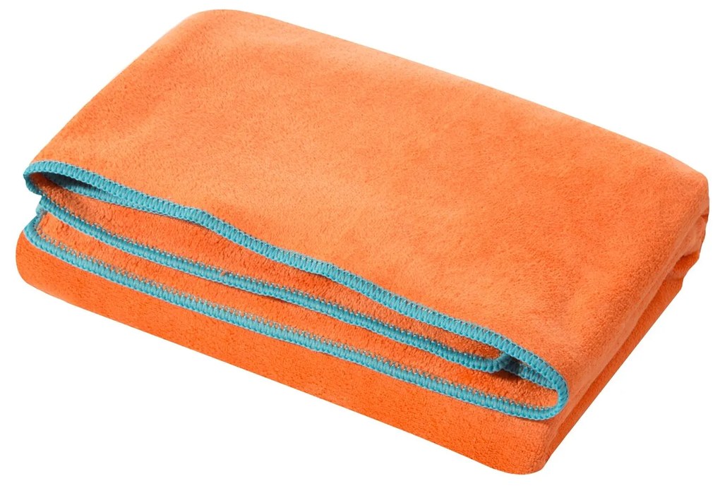 RÝCHLOSCHNÚCA PLÁŽOVÁ OSUŠKA Z MIKROVLÁKNA IGA 80X160 CM ORANŽOVÁ