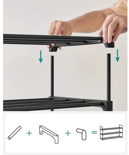 Botník ALVORO čierny