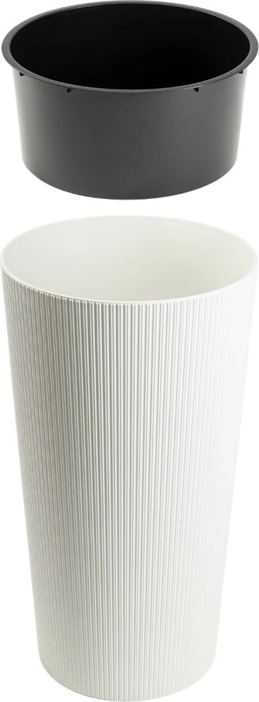 Plastový kvetináč URBANIKA ECO 75x40,9 cm biely