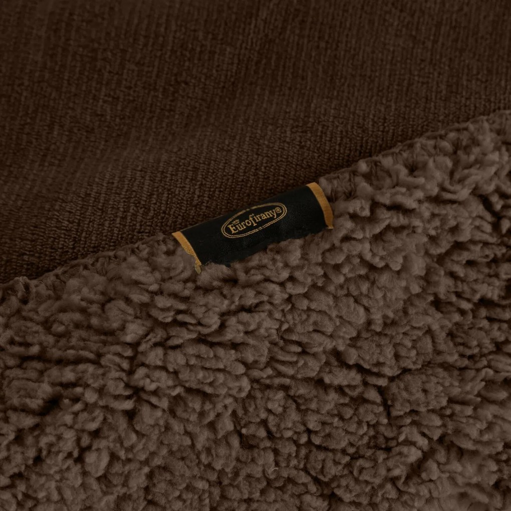 BUKLÉ DEKA TEDY 200X220 CM TMAVOHNEDÁ