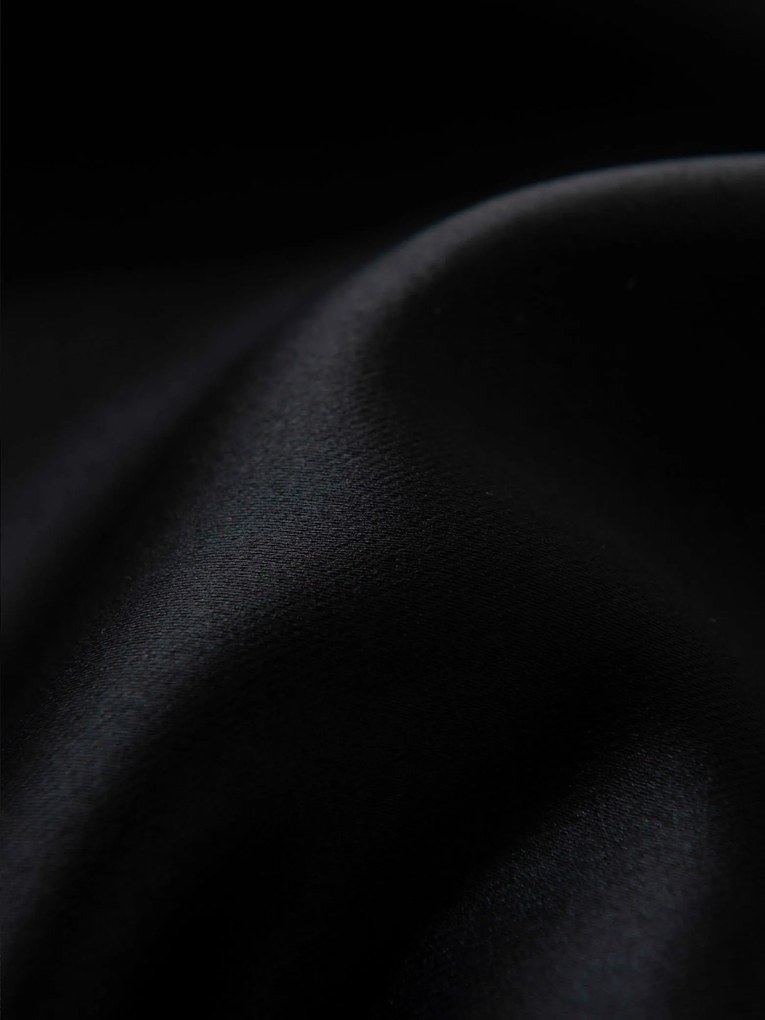 Blackout závesy Elias čierna – 140 × 280 cm (2 ks) - riasiaca stuha