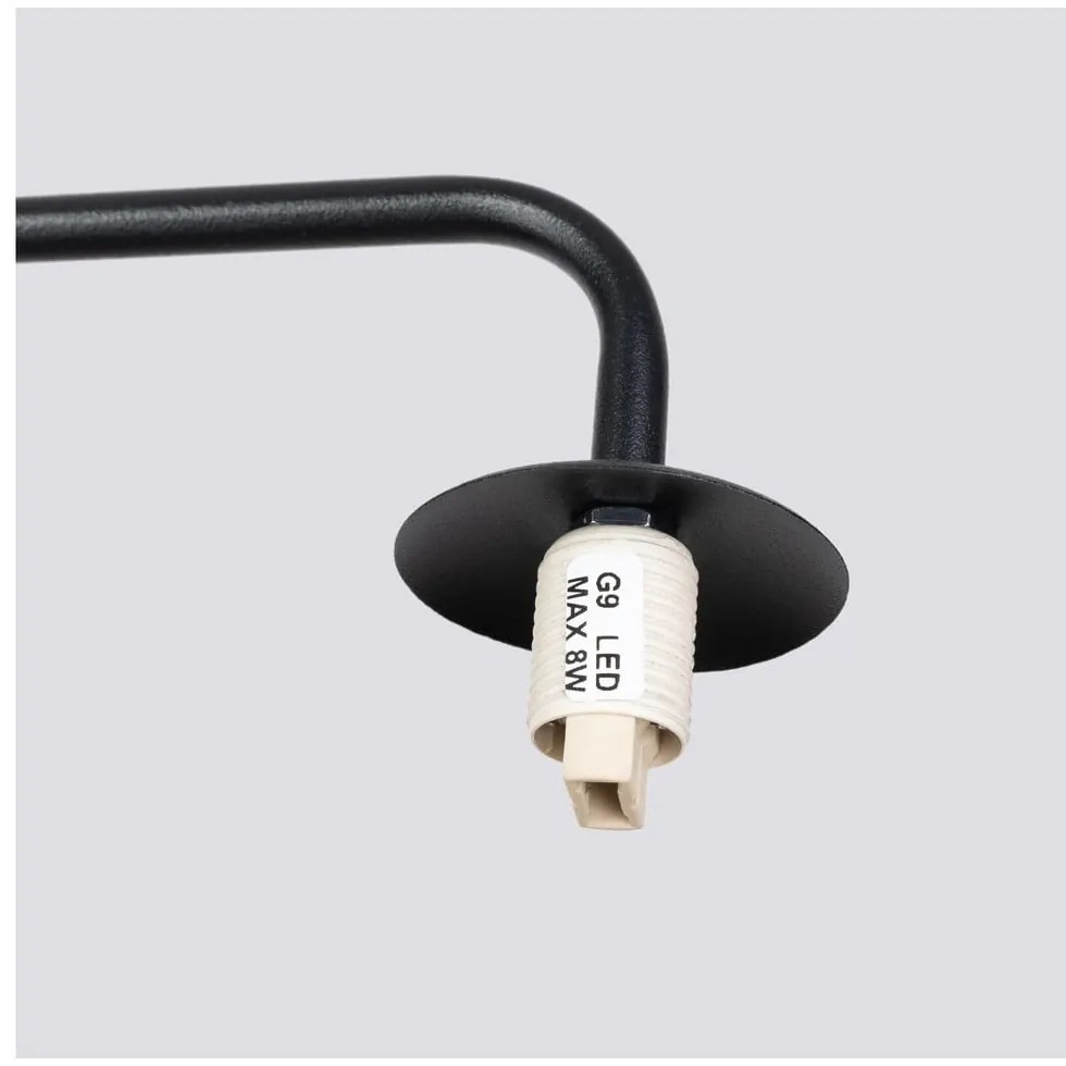 Čierno-biele nástenné svietidlo Beam – Sollux