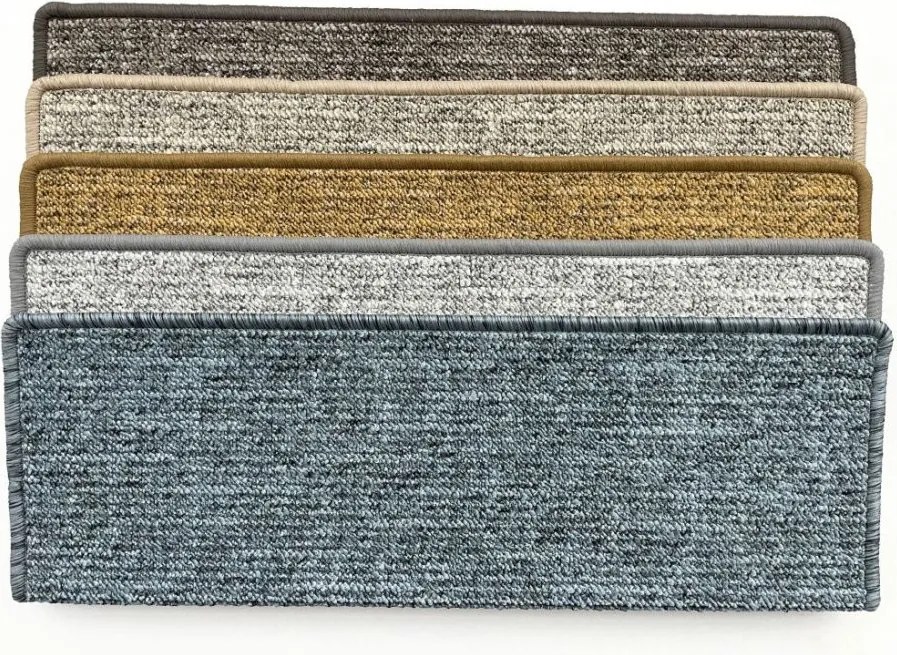 Nášľapy na schody Alassio modrošedé obdĺžnik, samolepiaci - 25x80 obdĺžnik (rozmer vrátane ohybu) Vopi