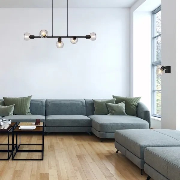 Rabalux 3297 - Luster na lanku SULLIVAN 5xE14/40W/230V