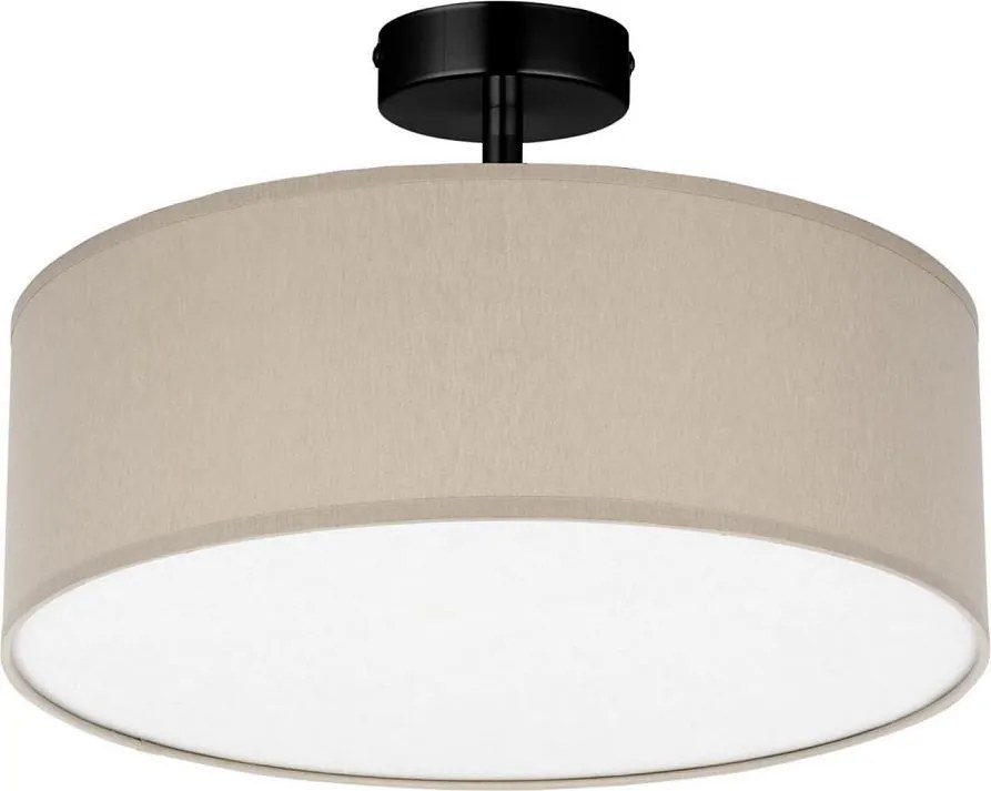 Luster na tyči RONDO 4xE27/15W/230V pr. 40 cm béžová