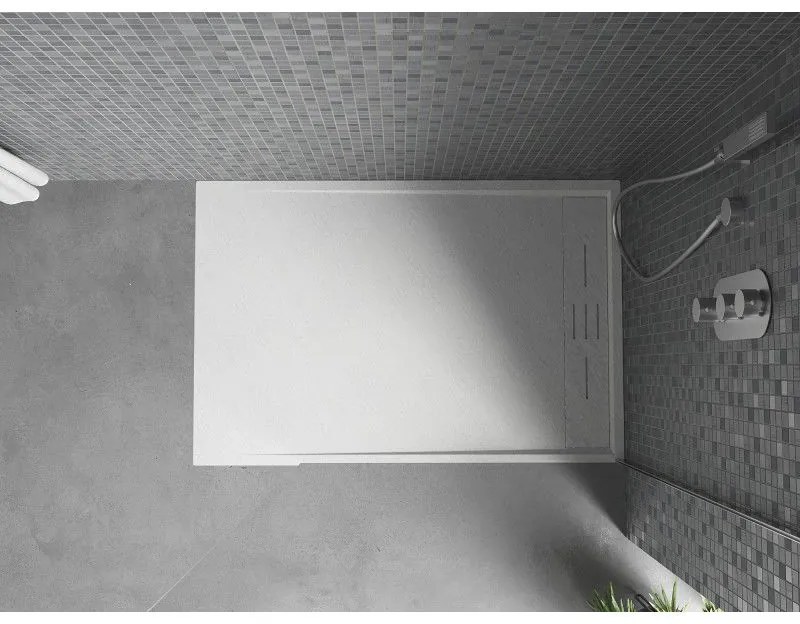 Mexen Amon, SMC obdĺžniková sprchová vanička 120 x 80 cm, biela, 4F108012