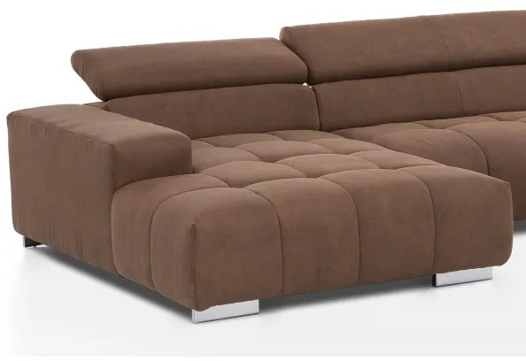 Rohová sedacia súprava do U TROPEA pravá hnedá