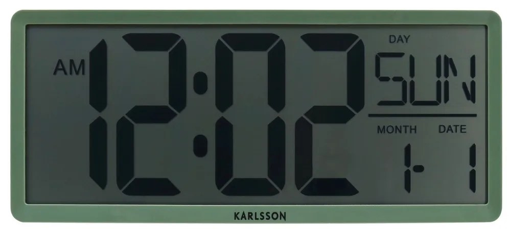 Karlsson 6020GR digitálne hodiny sivá, 35 cm
