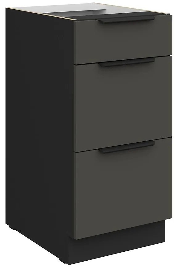 Kuchynská skrinka Aria-Gr/Bl Anti Fingerprint 40d 3s Bb