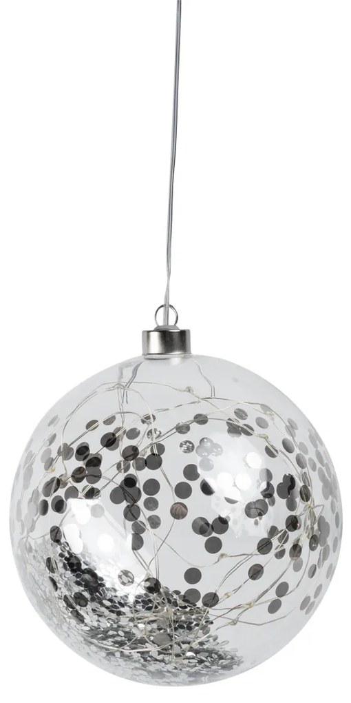 LED svetelná guľa s konfetami, veľká