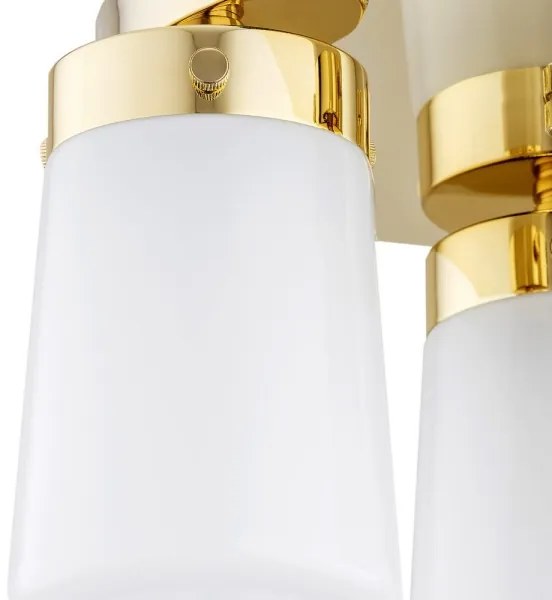 Argon 6165 - Prisadený luster PASADENA 3xE27/15W/230V zlatá/biela