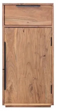 furniture-nabytek.cz - Masívna komoda Auckland z akáciového dreva, lakovaná, hnedá