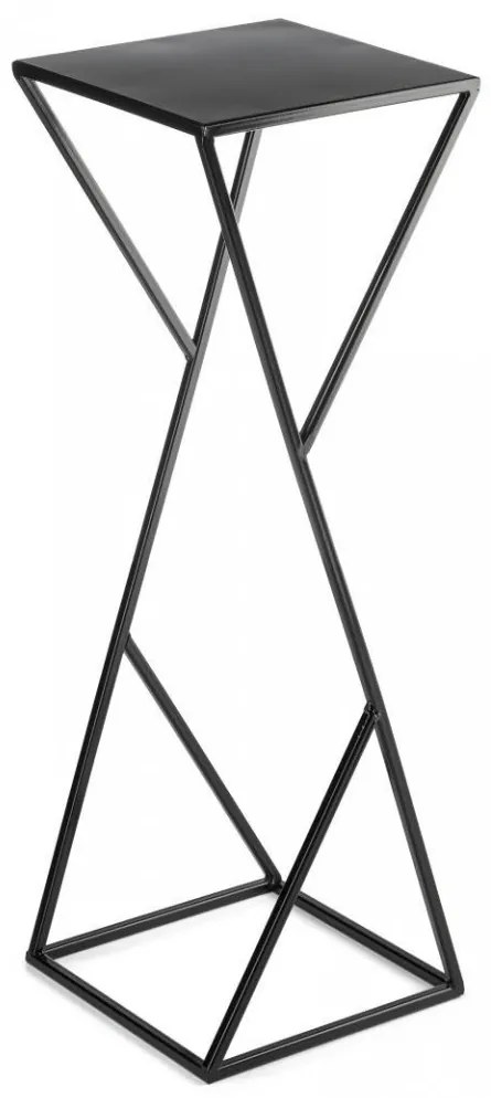 Stojan na kvetiny LOFT I čierny 70 cm