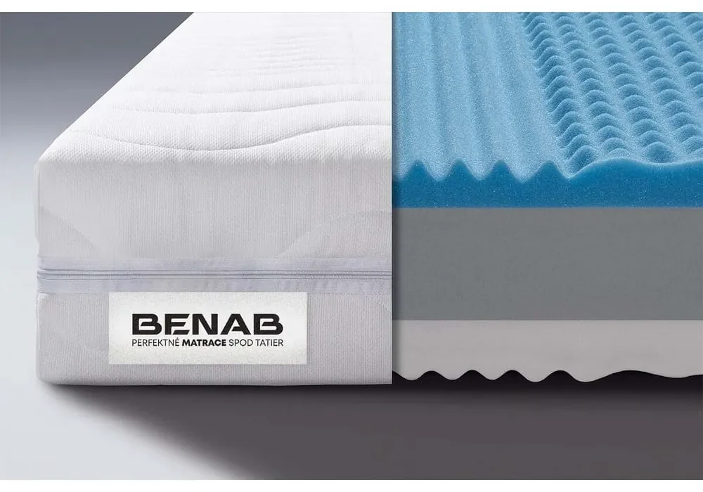 Tvrdý/stredne tvrdý penový obojstranný matrac 180x200 cm BonLife - BENAB