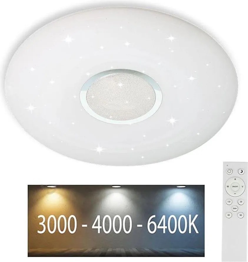 LED Stmievateľné stropné svietidlo LED/40W/230V 3000K/4000K/6500K + DO