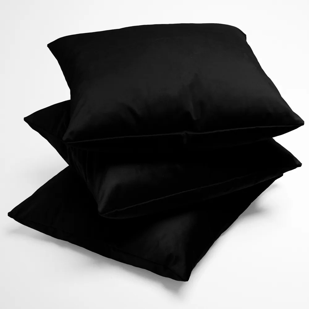 Biante Zamatová obliečka na vankúš Velvet Prémium SVP-041 Čierna 45 x 45 cm