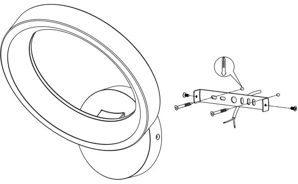 Eglo 900069 - LED RGBW Stmievateľné nástenné svietidlo MARGHERA-Z LED/16W/230V