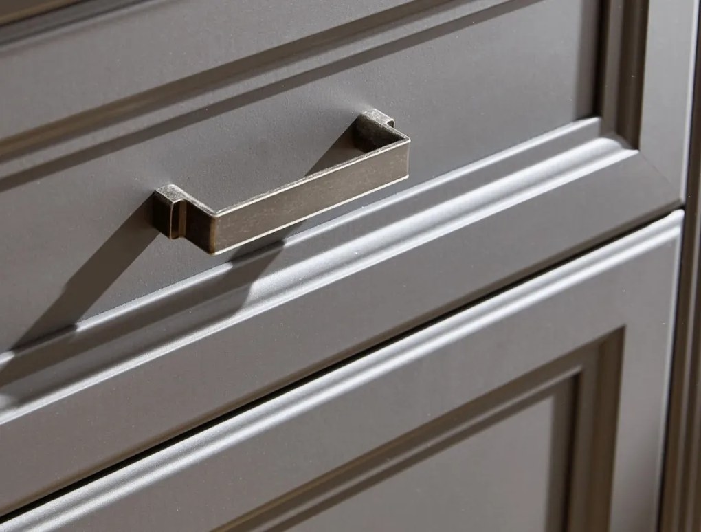 Široká vitrína Jasmin, grafit/dub, s osvetlením