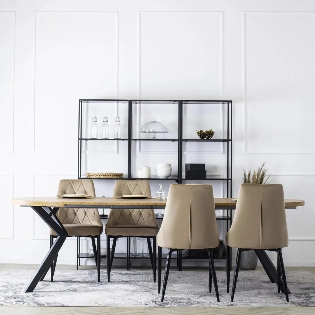 PROXIMA.store - Čalúnená jedálenská stolička CORK FARBA: béžová