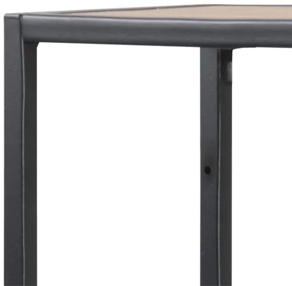 Nástenná polica SARON dub/čierna