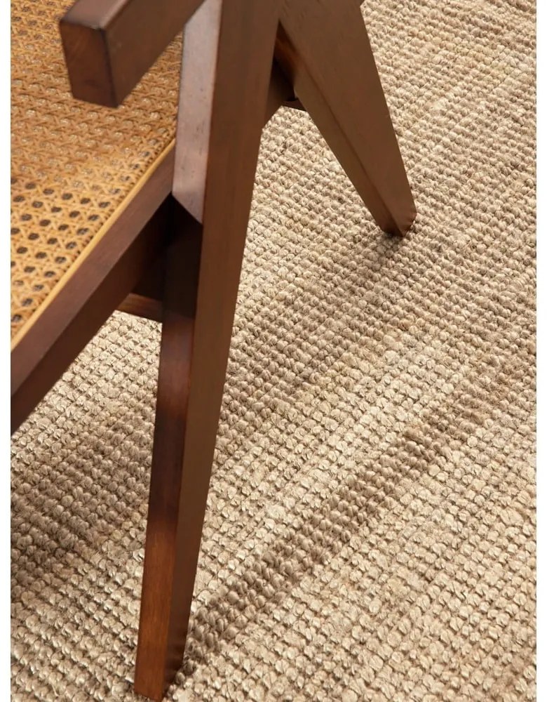 Krémový jutový okrúhly koberec ø 200 cm Bouclé Jaipur – Hanse Home