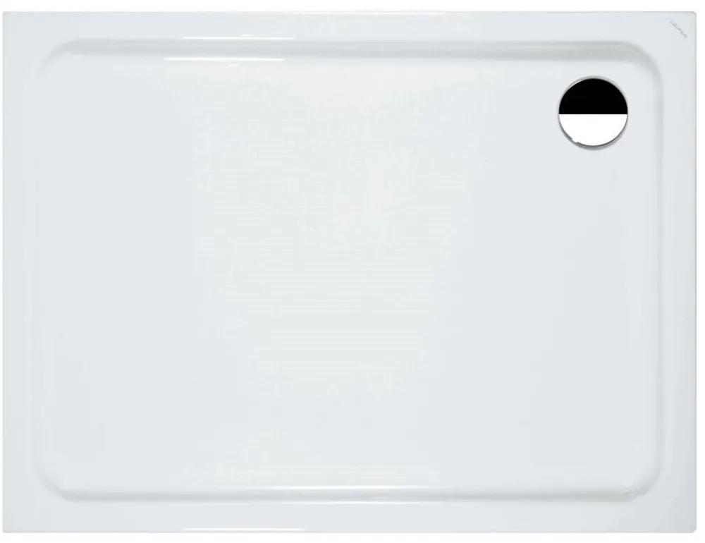 LAUFEN Solutions obdĺžniková sprchová vanička zo sanitárneho akrylátu, odtok v rohu, 1200 x 900 x 45 mm, biela, H2125030000001