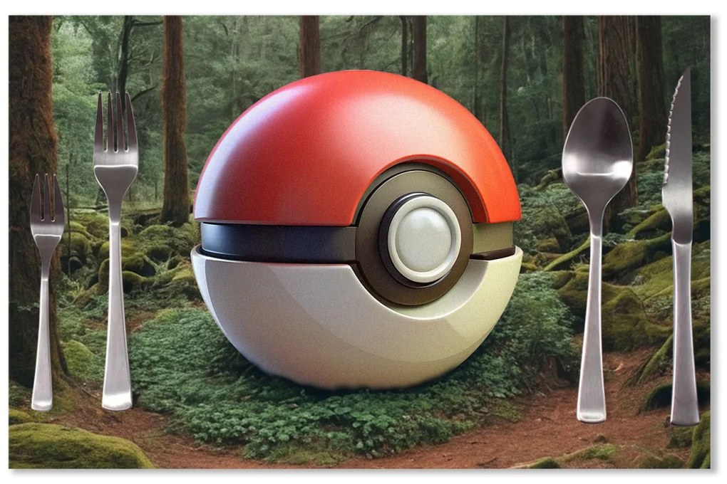 Sablio Prestieranie Pokemon ball Les: 40x30cm