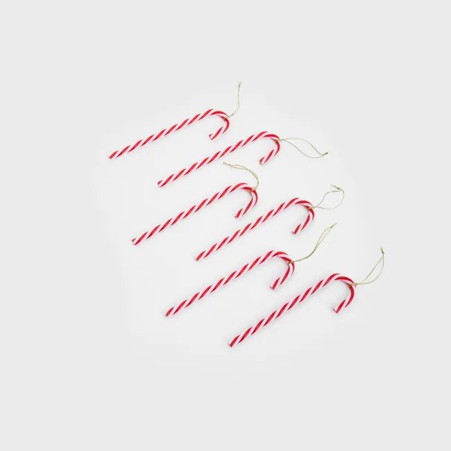 Závesná vianočná dekorácia TWINKLE Candy Cane XM24 714214 (6 ks)