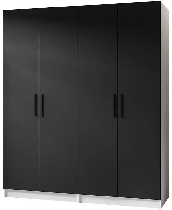 Skriňa X2 Gold 2d Biela/Čierna