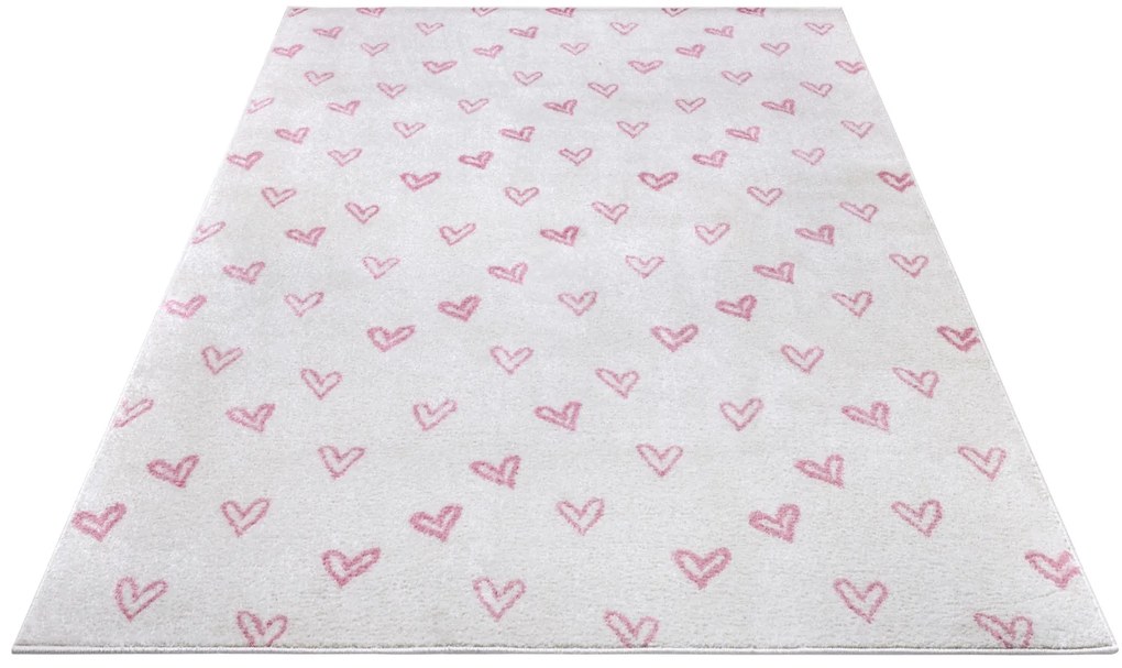 Hanse Home, Detský koberček Adventures 105945 Cream Rose, 120x170, ružová, detská izba