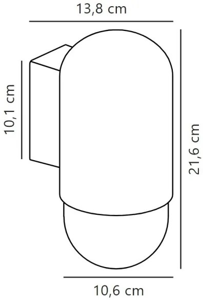 Nordlux - Vonkajšie nástenné svietidlo HEKA 1xE27/60W/230V IP54 čierna
