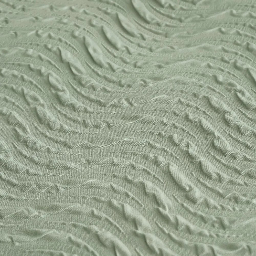 Zelené obliečky na jednolôžko 135x200 cm Heatset Wave – Catherine Lansfield